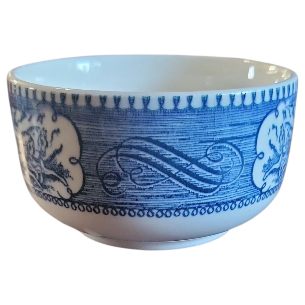 Vtg 50 Royal China Currier & Ives COFFEE TEA FLAT CUP The Old Grist Mill